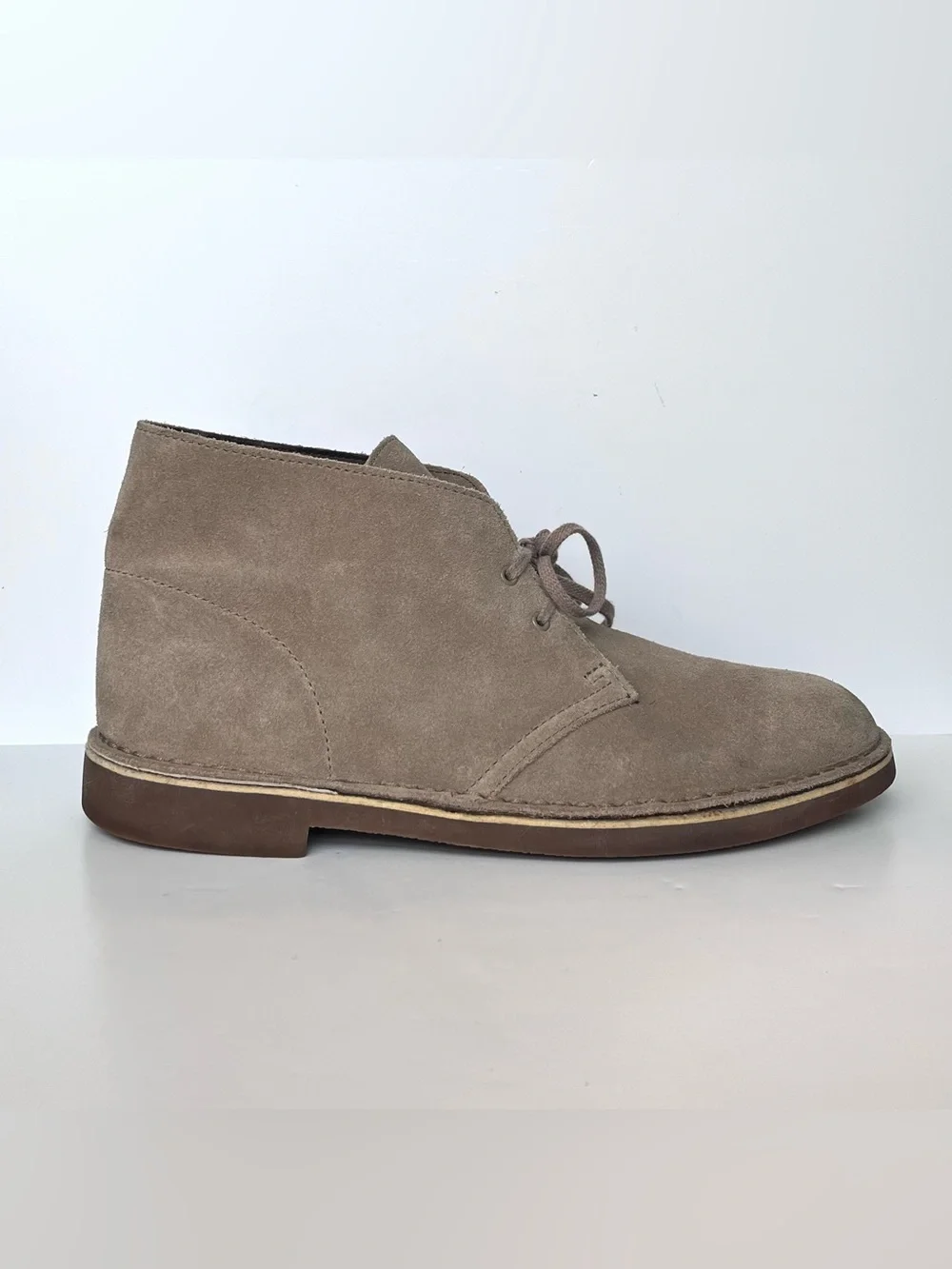 CLARKS Originals Desert Boot Bushacre 2 Chukka Taupe Suede Men's Size 11 M